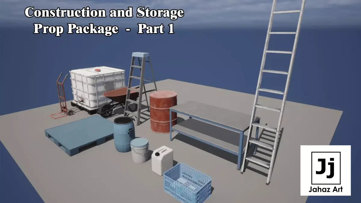 Construction And Storage Prop Package - Part 1 Low-poly 3D model