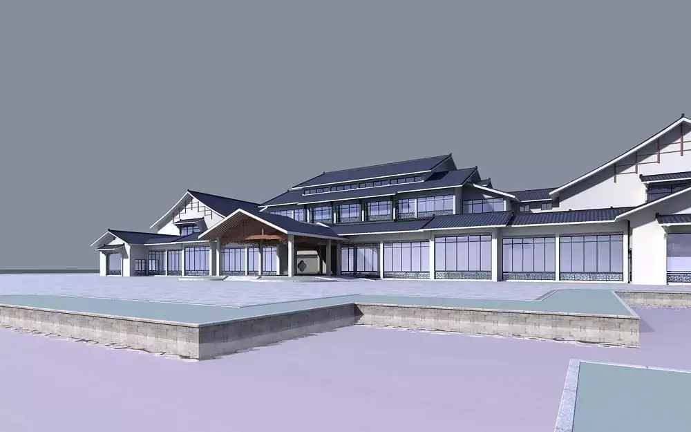 Chinese Style Architecture 3D model 48