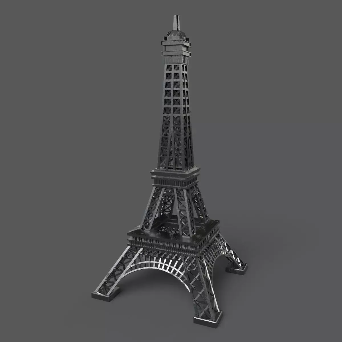 Eiffel Tower Low-poly 3D model