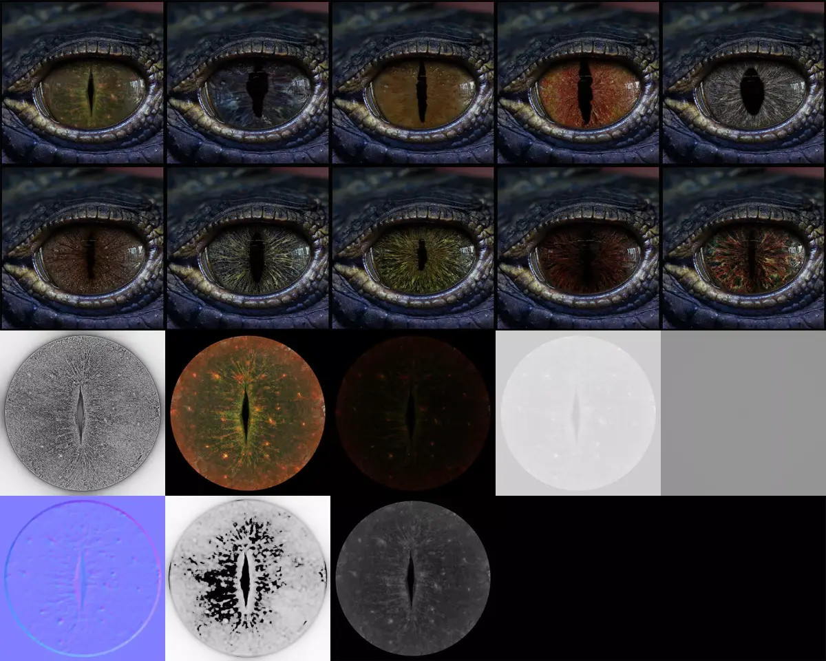 Creature Eyes Vol 05 - PBR Texture