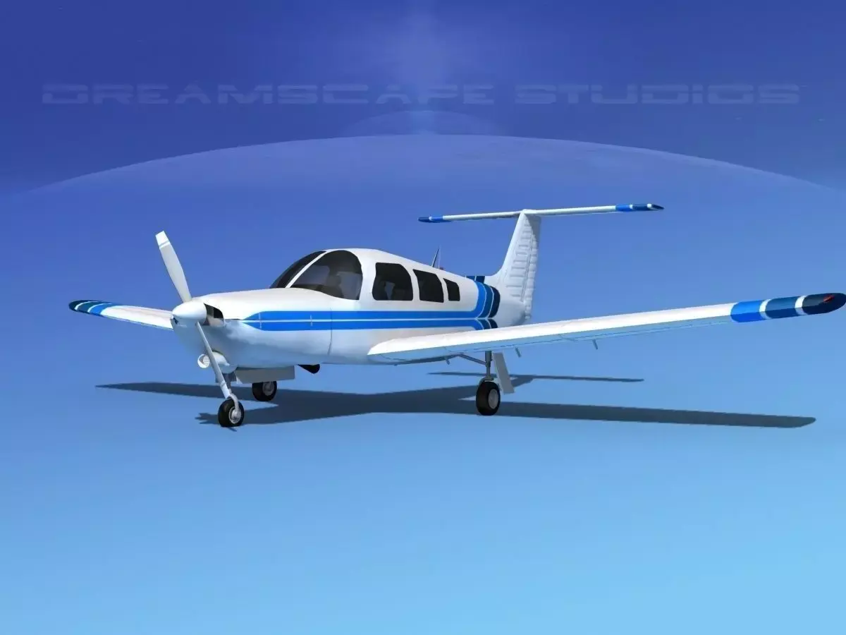 Piper Turbo Arrow III 3D model 8