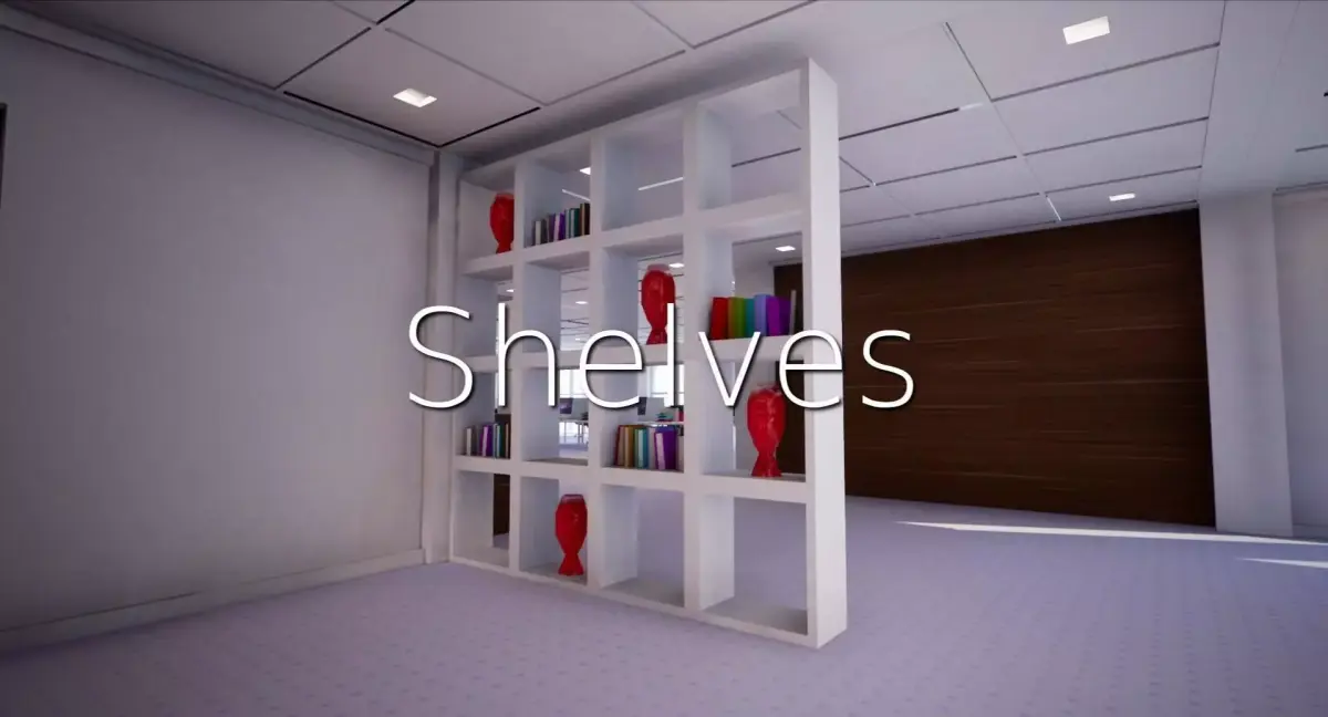 Shelves SHC Quick Office LM Low-poly 3D model