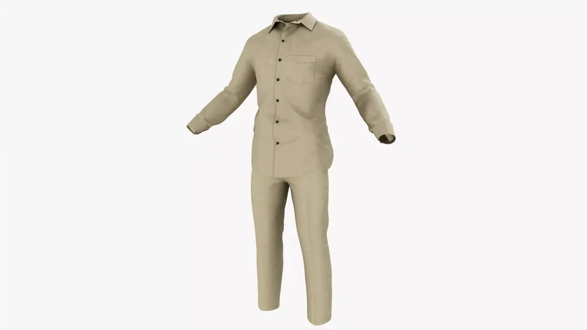 Driver Dress Low-poly 3D model