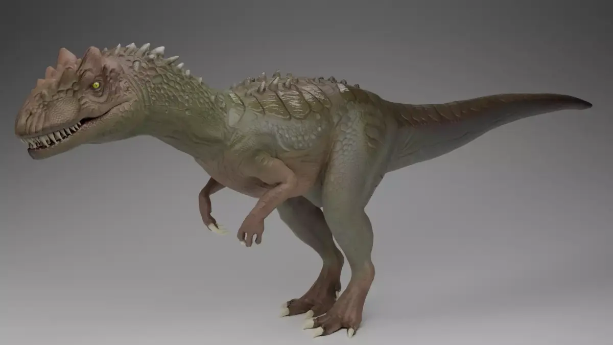 Allosaurus Dinosaur Low-poly 3D model