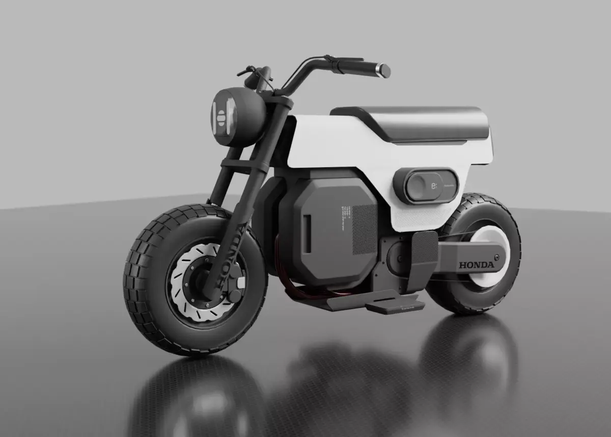 Motorcycle Honda E dox 3D model