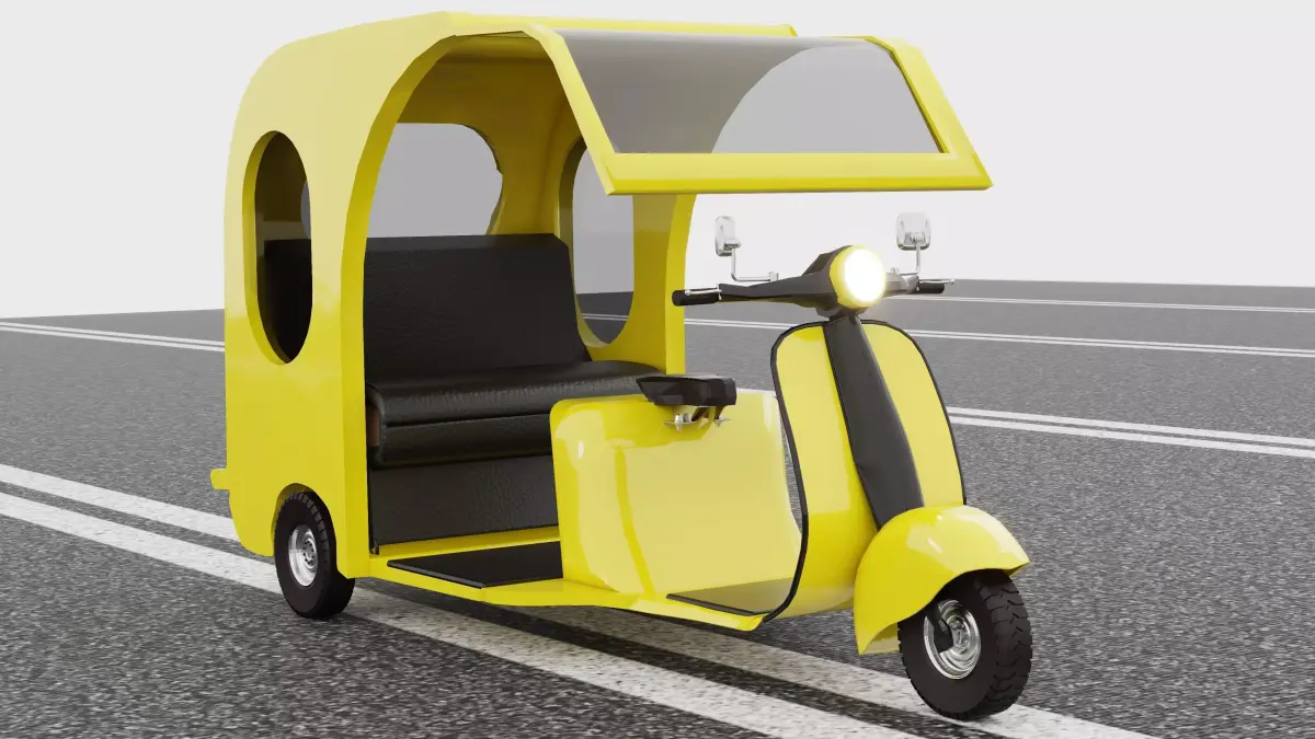 Motorickshaw 4K 3D model