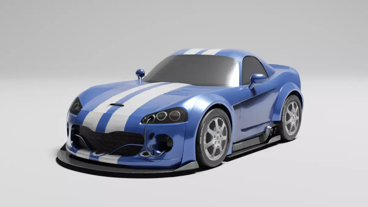Dodge Viper Design and Rendering Free low-poly 3D model
