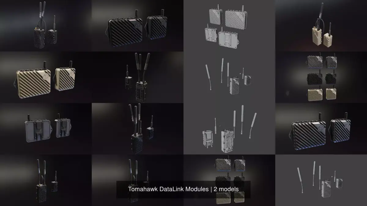 Tomahawk DataLink Modules 3D Model Collection