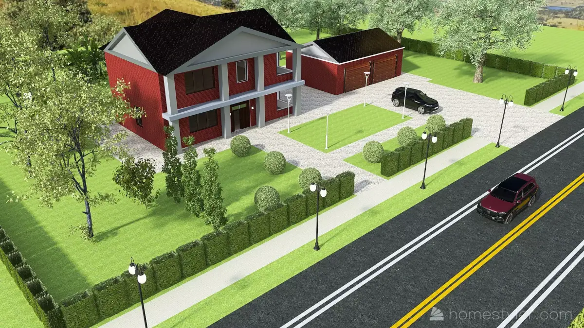 Private house for a family of 4 people 3D model