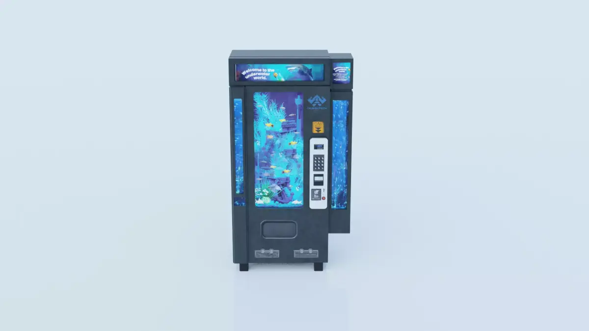Fish-machine vending machine 3D model