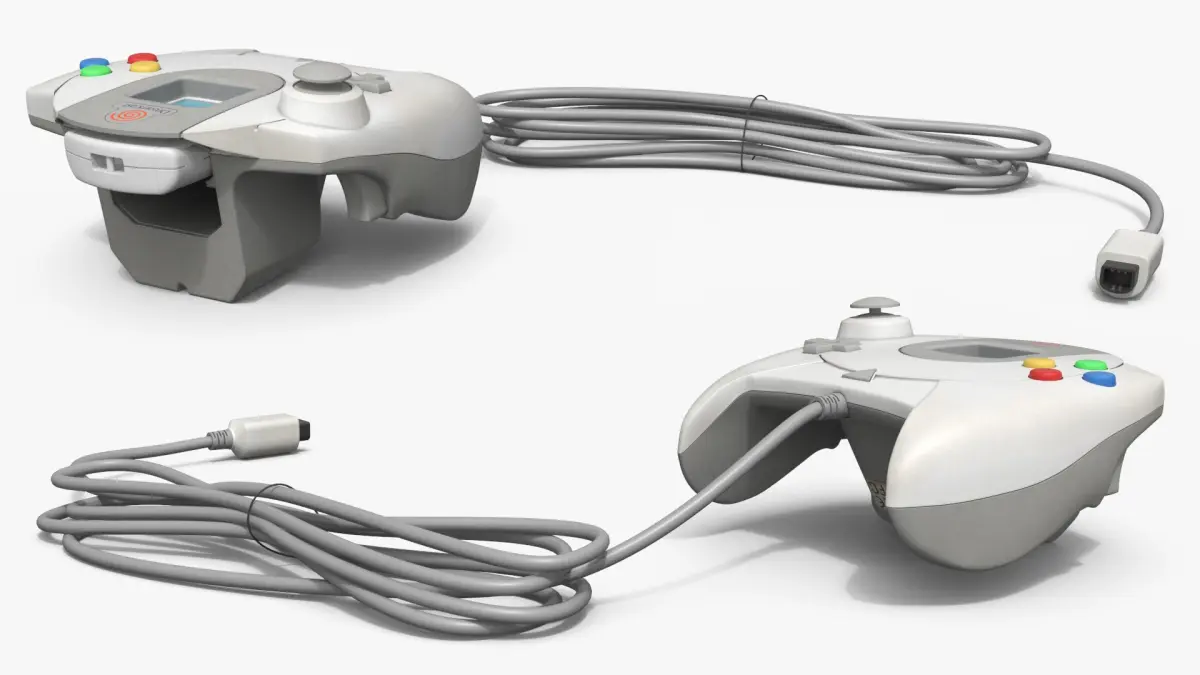 Sega Dreamcast Game Controller with Cable 3D model