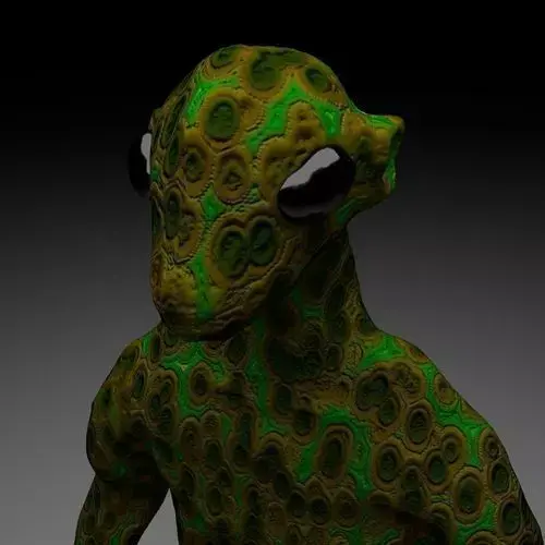 Alien reptile Free 3D model