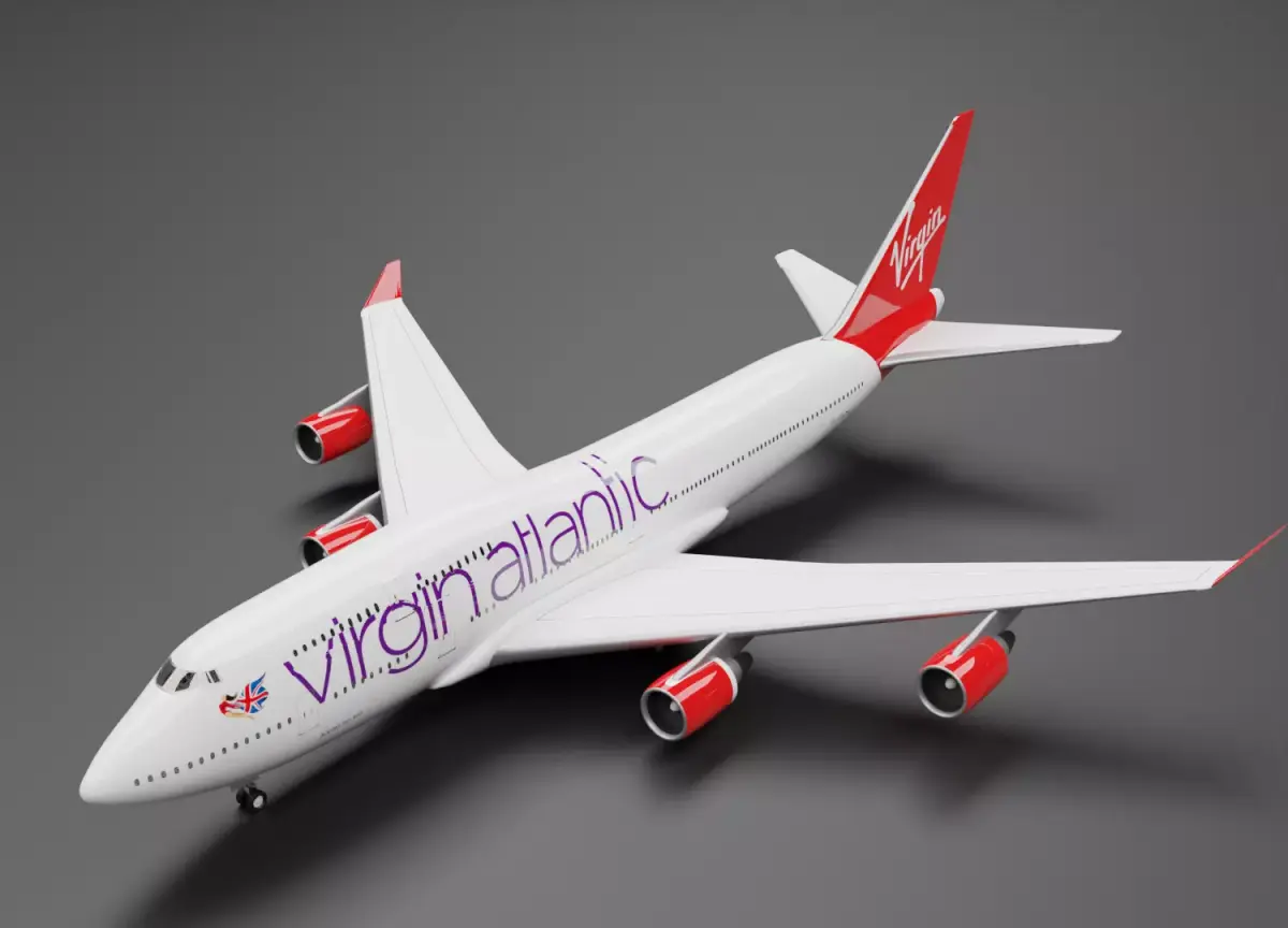 Boeing 747-400 Virgin Atlantic 3D model