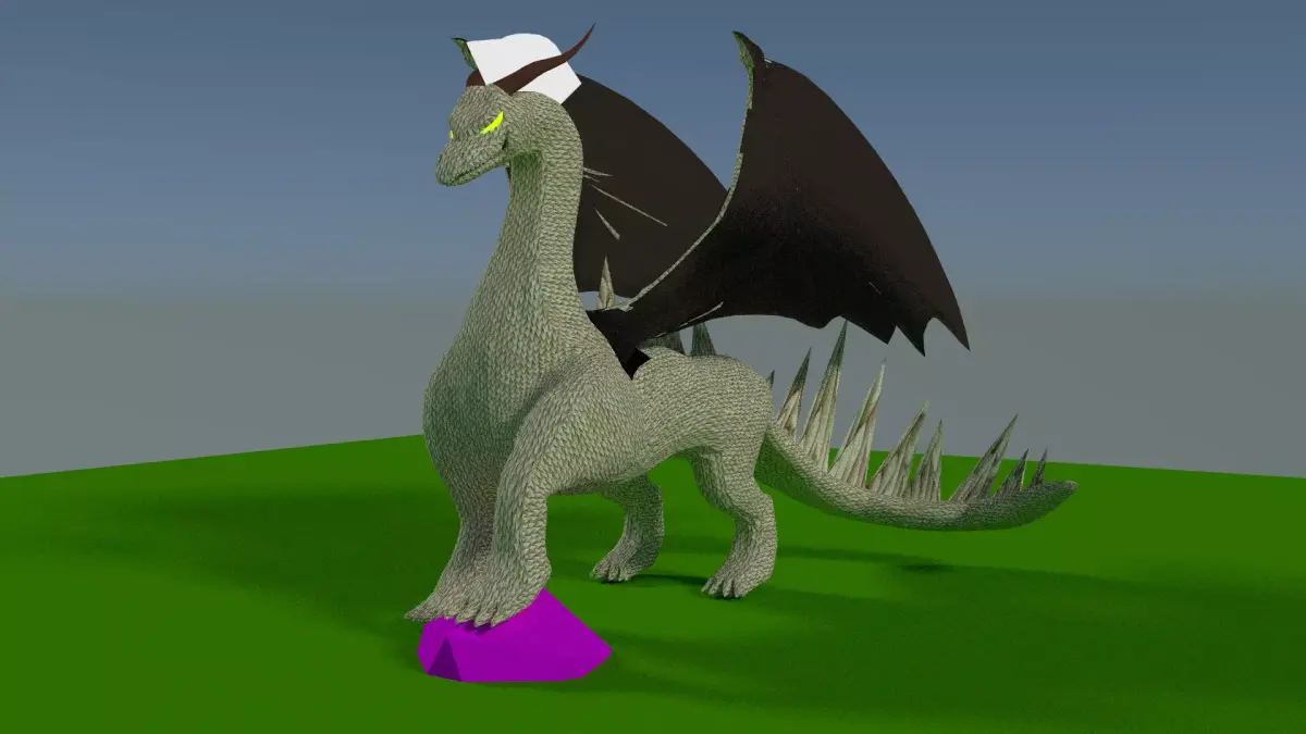 Dragon Rigged Blender Free 3D model
