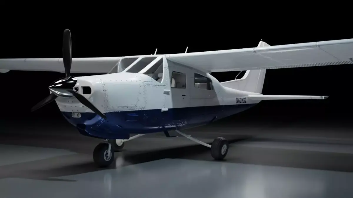Airplane-Cessna-210-Centurion-1957 Low-poly 3D model