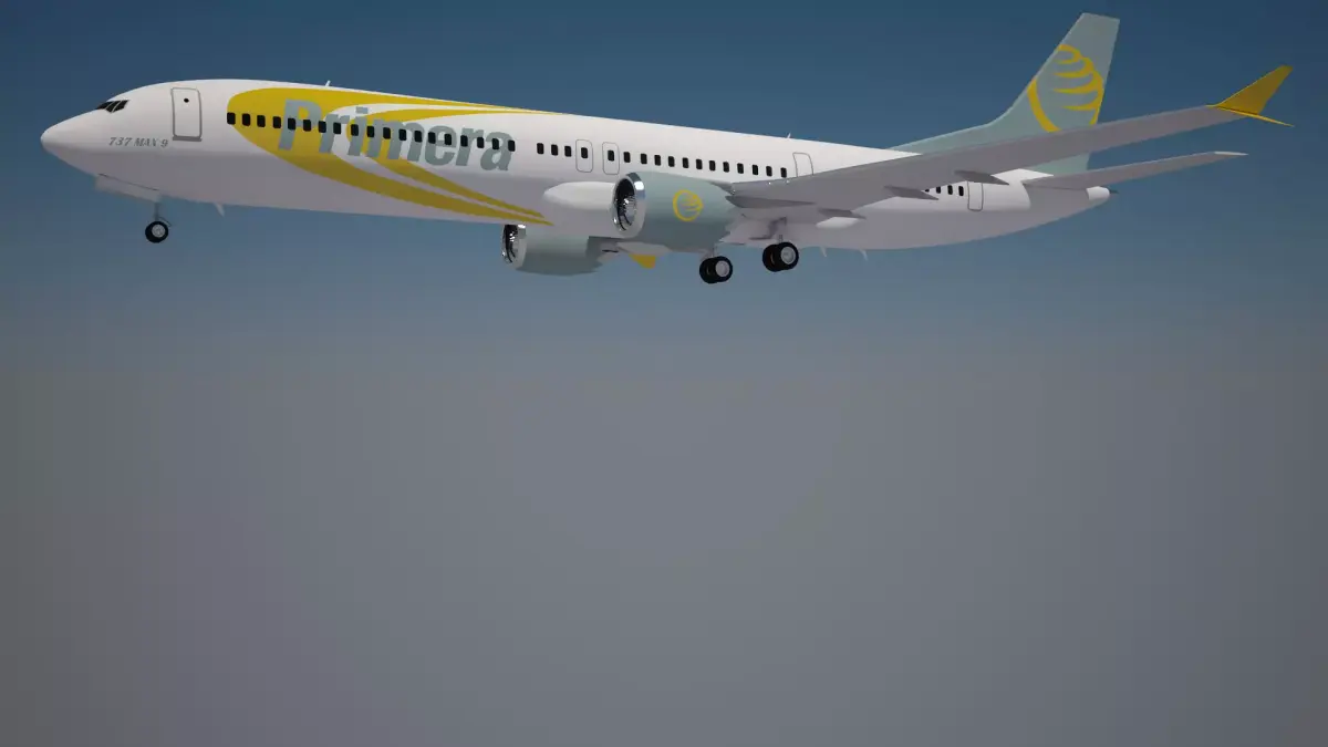 Primera Boeing 737 max 9 3D model