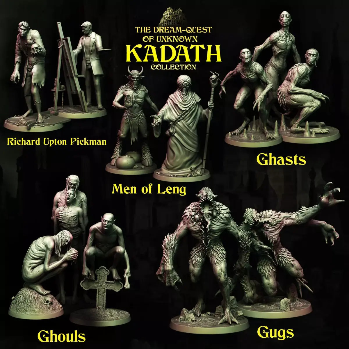 The Dream-Quest of Unknown Kadath Miniatures Collection Part 02 3D print model