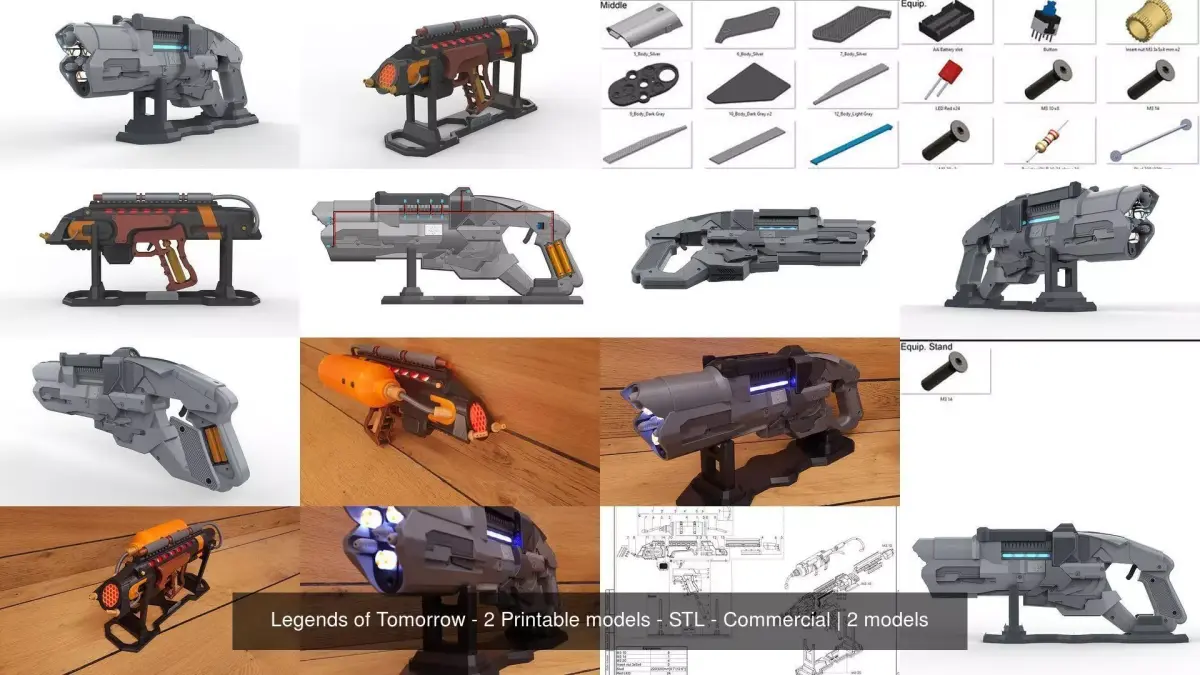 Legends of Tomorrow - 2 Printable models - STL - Commercial 3D Model Collection