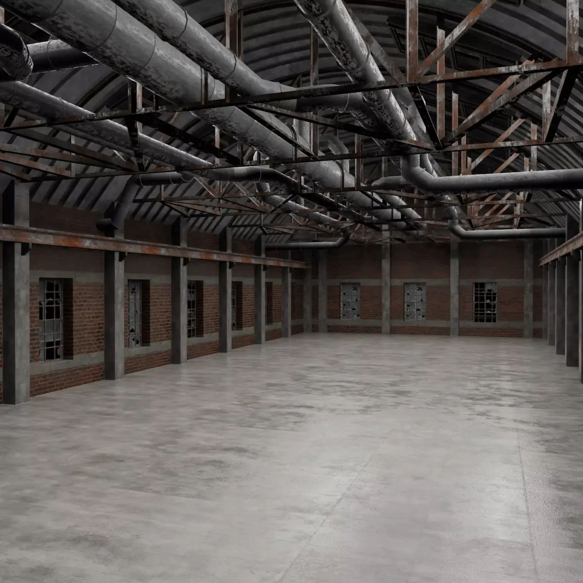 Warehouse Interior 3D model 2