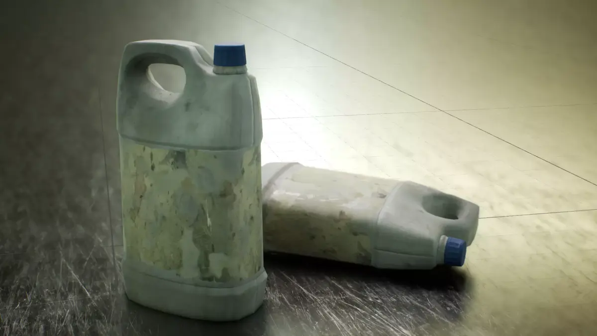 Plastic Can GameReady Low-poly 3D model