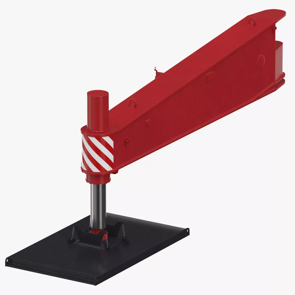 Crane Outrigger Large 01 Red 3D model