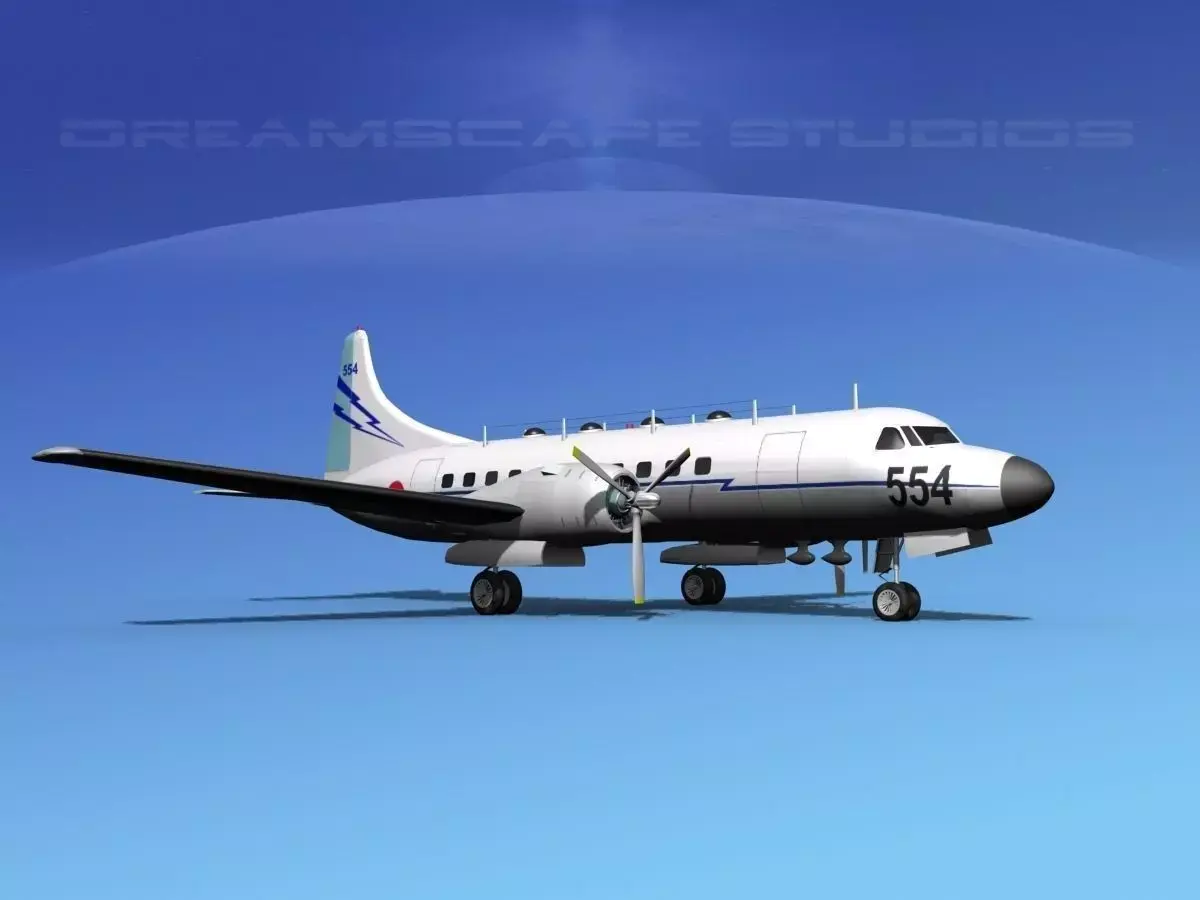 Convair T-29 Japan SDF 3D model