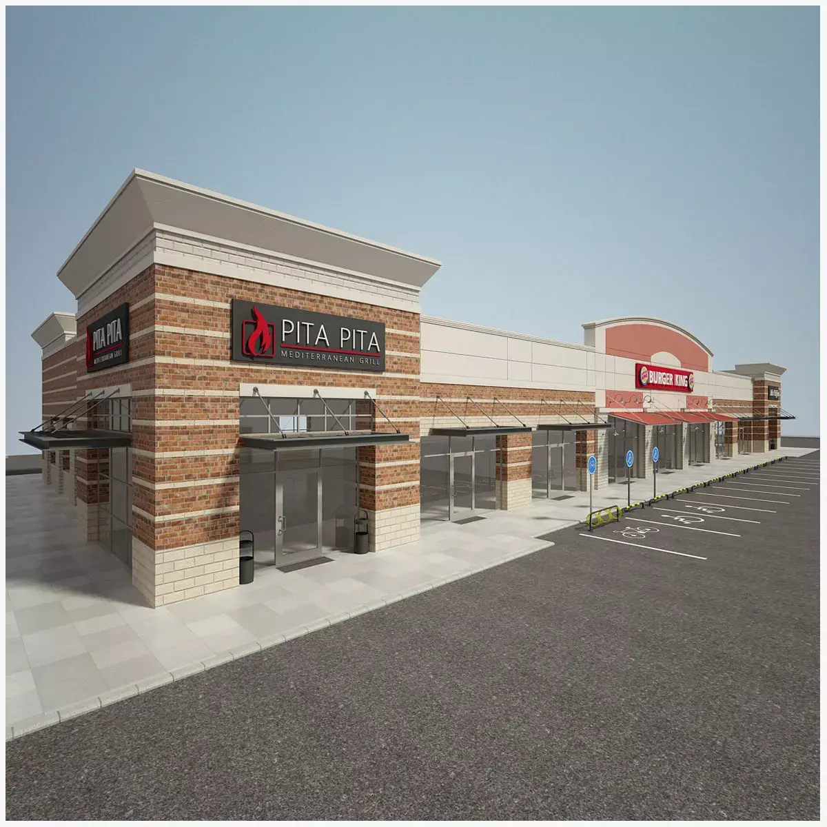 Retail Store Building 3D model buy