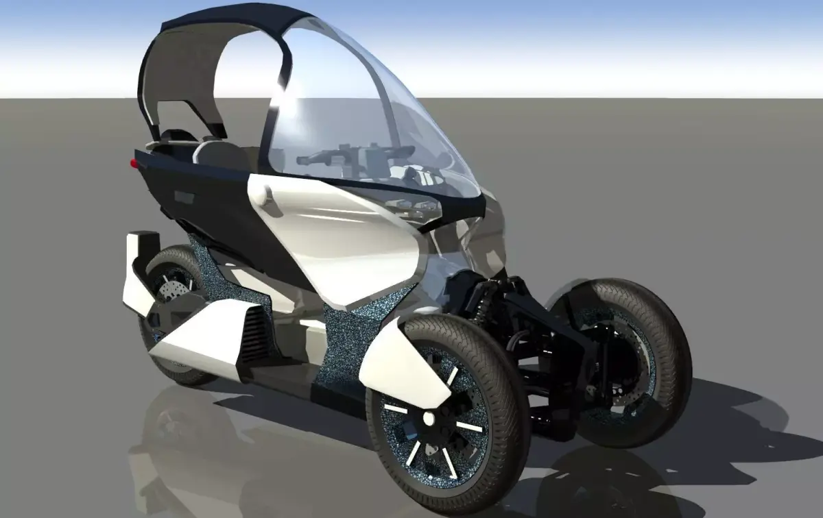 concept trike moto 2019 3D model
