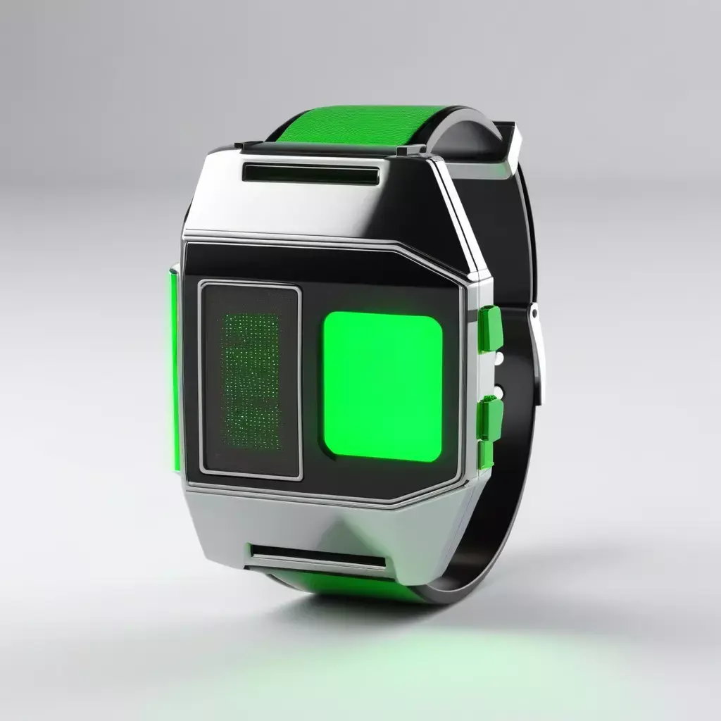 SciFi Futuristic Digital Wristwatch 3D model