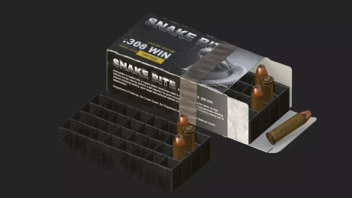 ammunition box Low-poly 3D model shop