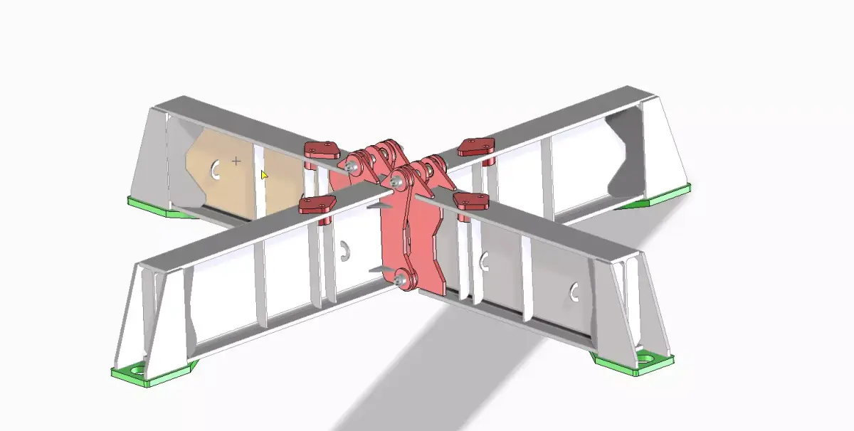 Tower crane chassis 3D model