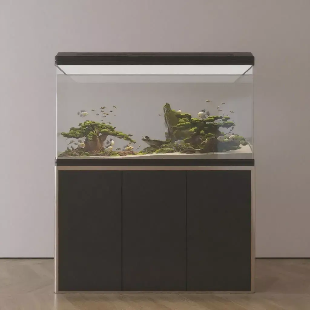 Modern Large - scale Ecological Aquarium 3D Model 3D model