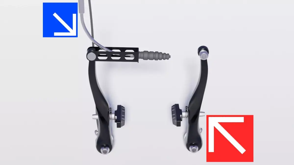 Bicycle front brake bike front Derailleur pedals rear Low-poly 3D model
