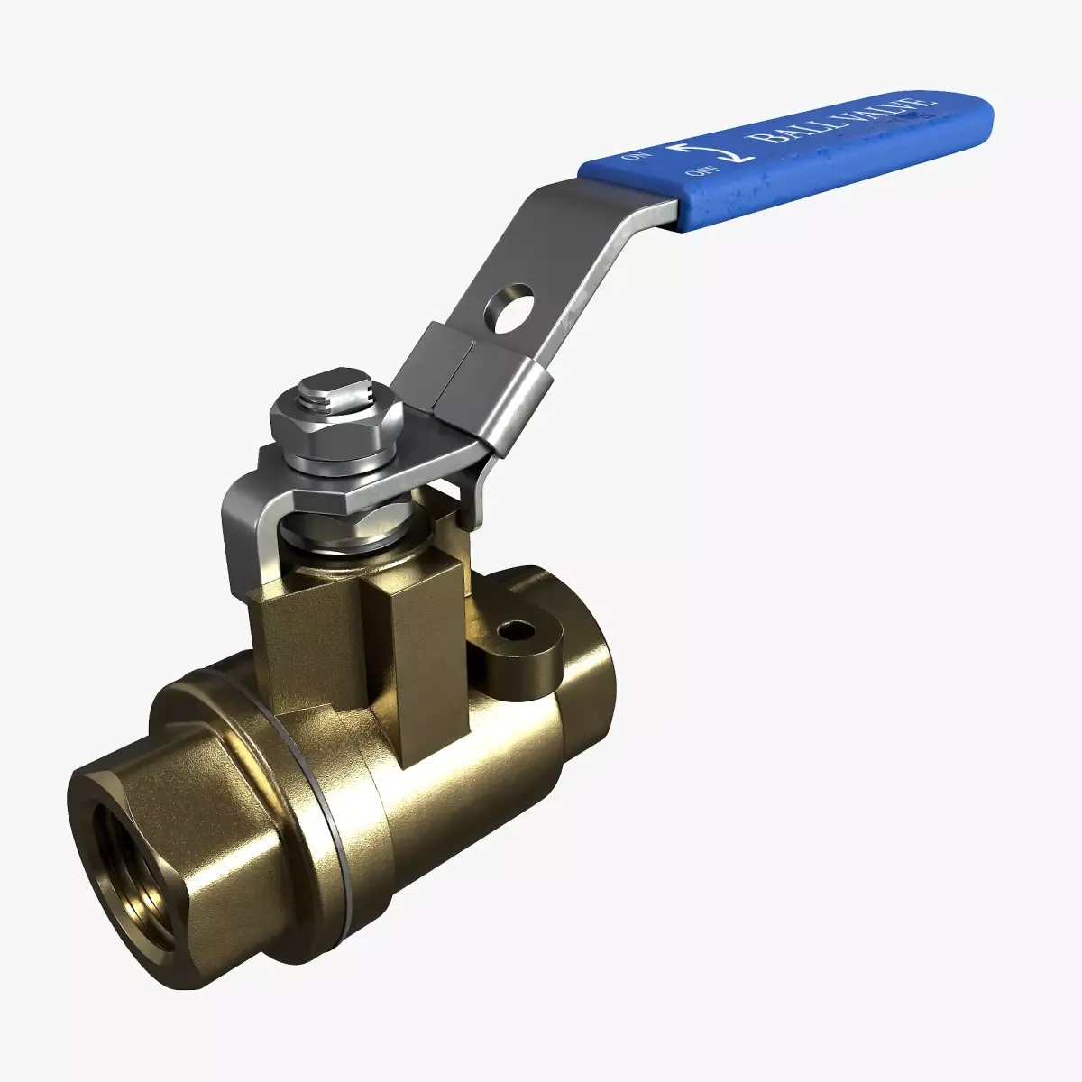 Ball valve 3D model