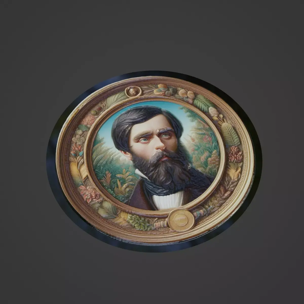 Rousseau Medallion 3D print model buy