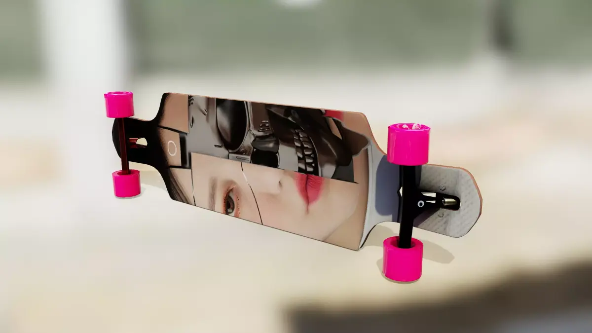 LONGBOARD CHILLEST DAY LONGBOARDING EVER Low-poly 3D model