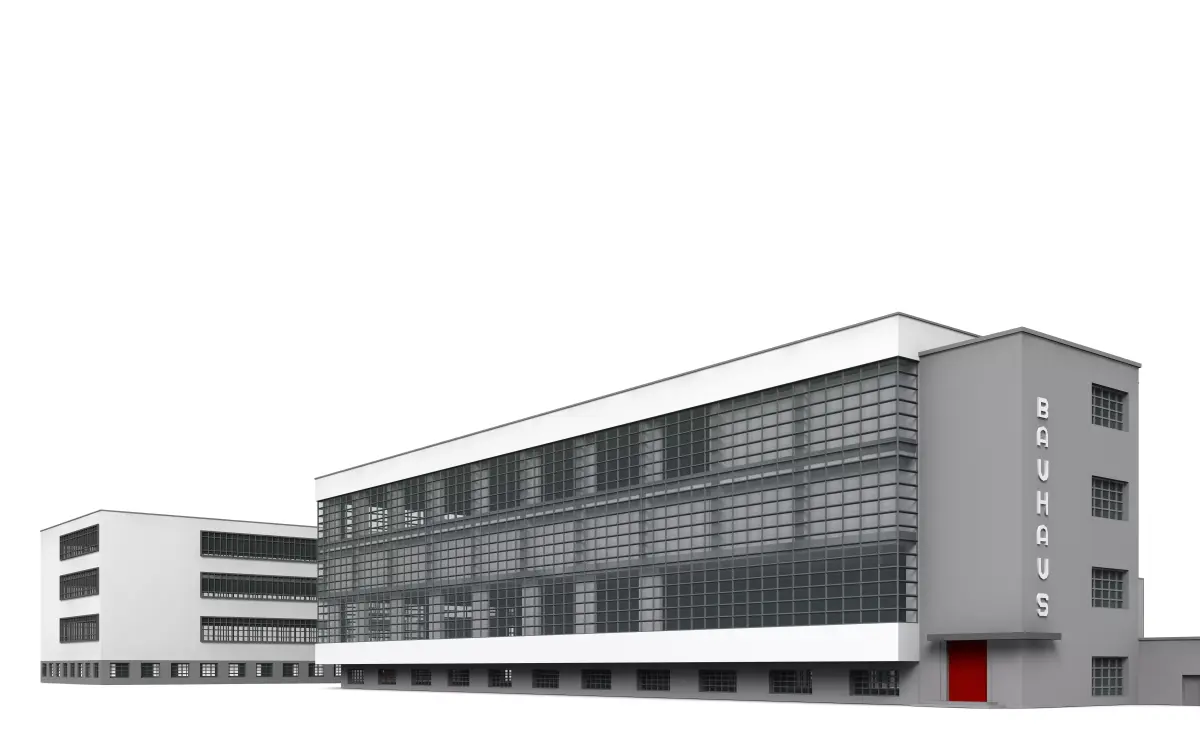 Bauhaus floor plan of house 3D model