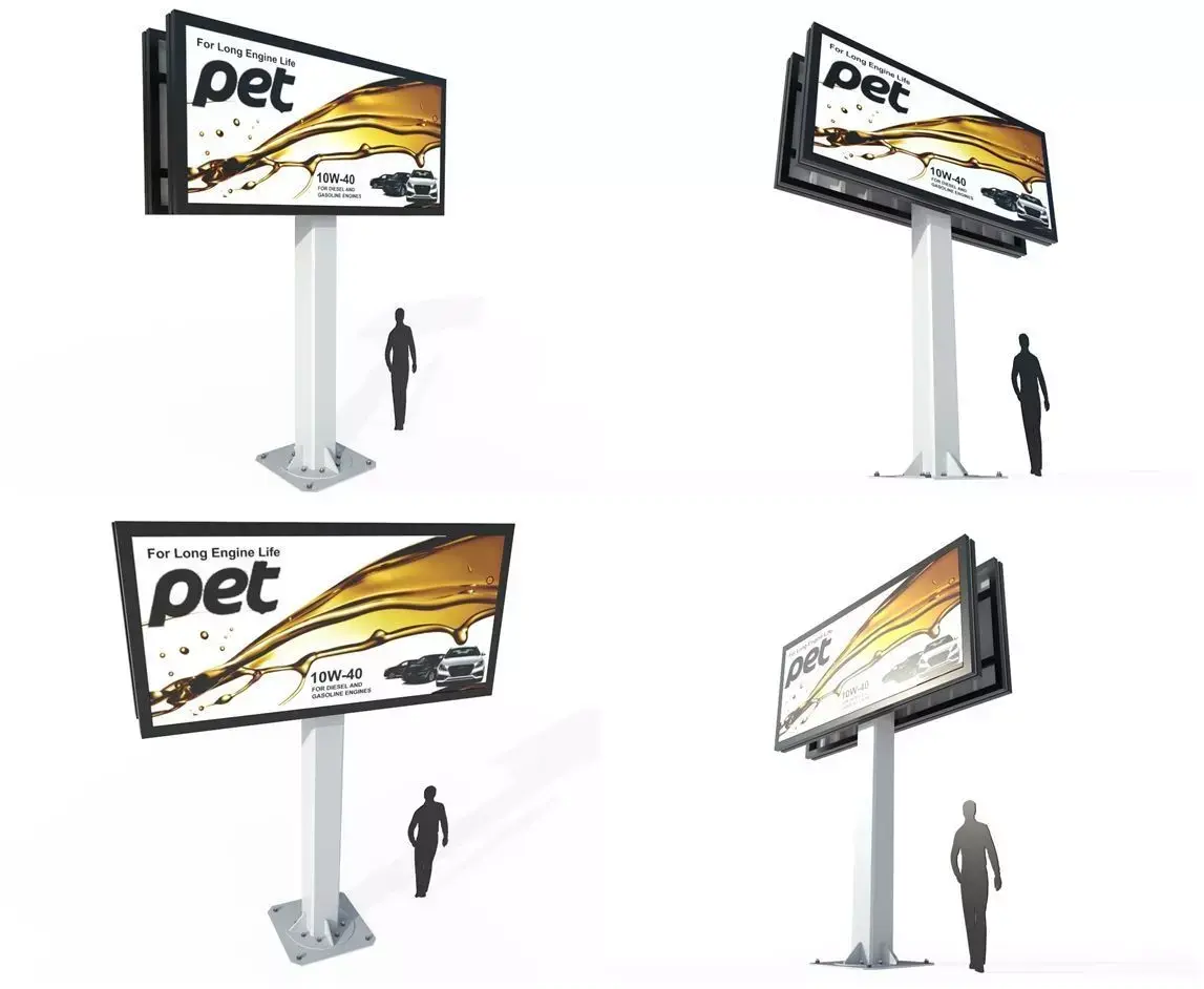 Billboard M2 Low-poly 3D model