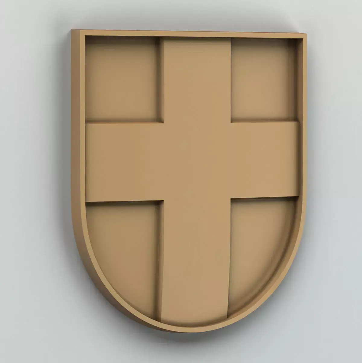 Coat of arms of Volyn region Ukraine Free 3D model