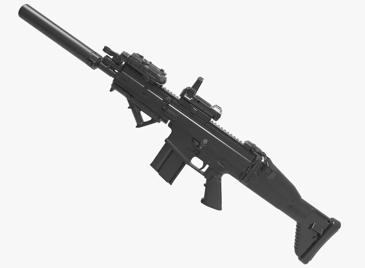 US SOCOM MK17 SCAR 3D model