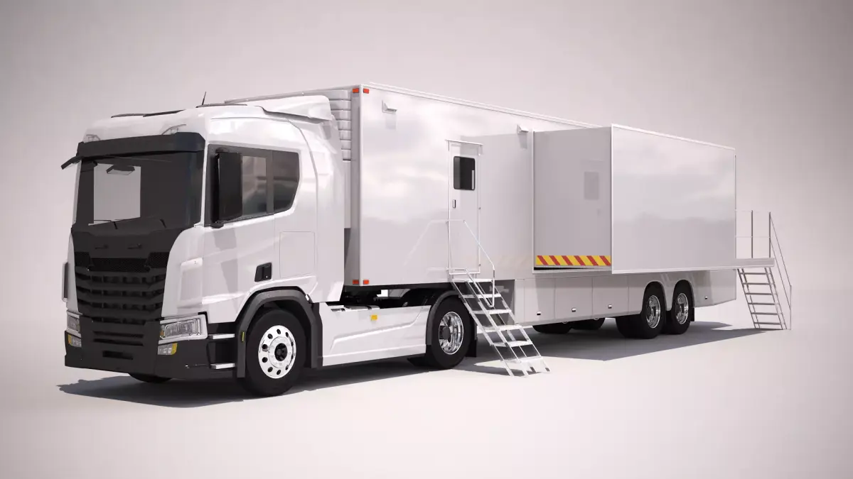 Generic Mobile Office Truck 3D model