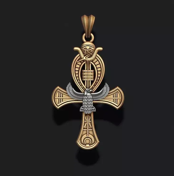 Egyptian Ankh cross pendant 3D print model