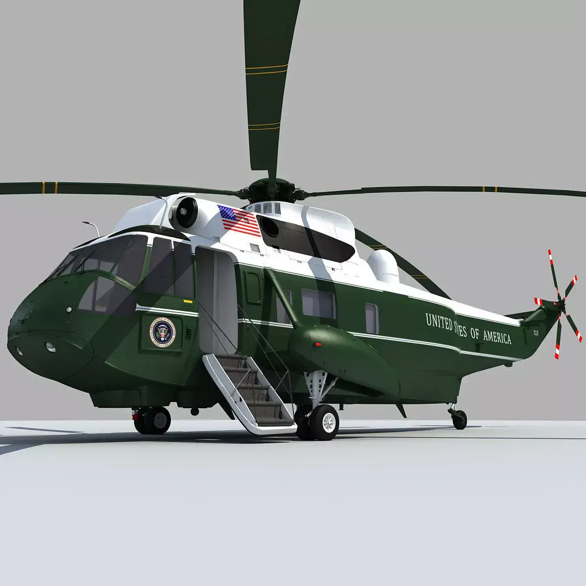 Marine One VH-3D Sea King 3D model