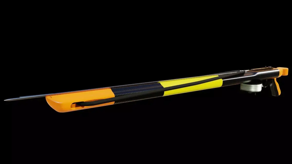 Speargun this model is made of metal and carbon Low-poly 3D model
