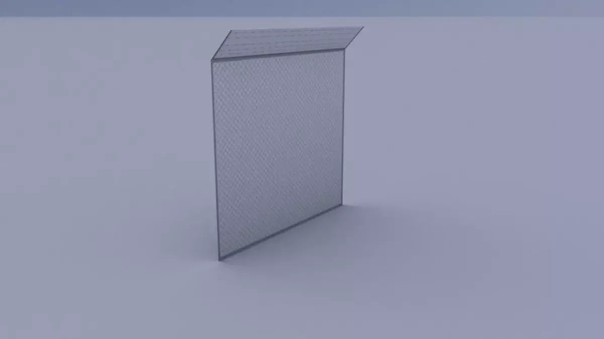 Fance 01 Low-poly 3D model