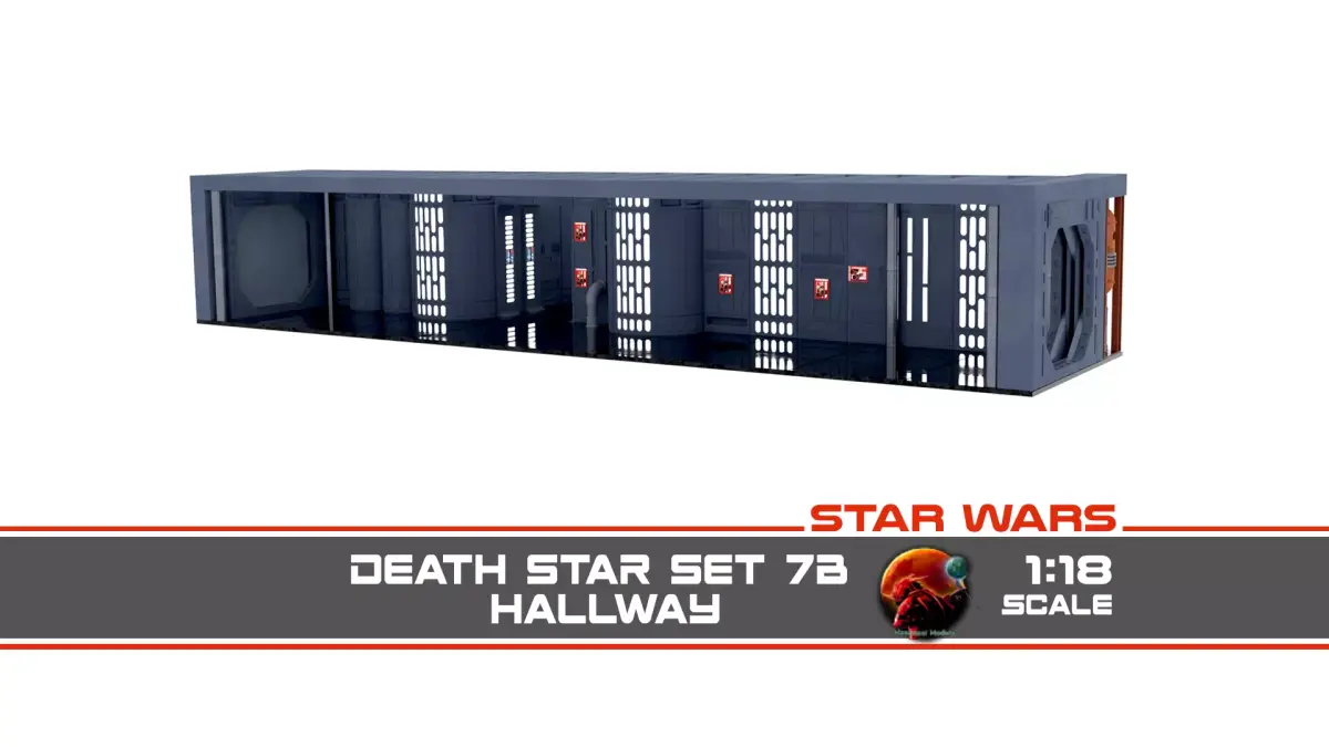 Set 7b - Death Star Hallway 2 1-18 scale Kenner Hasbro 3D print model
