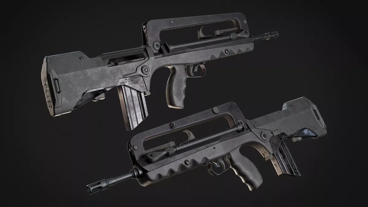 Famas F1 Low-poly 3D model