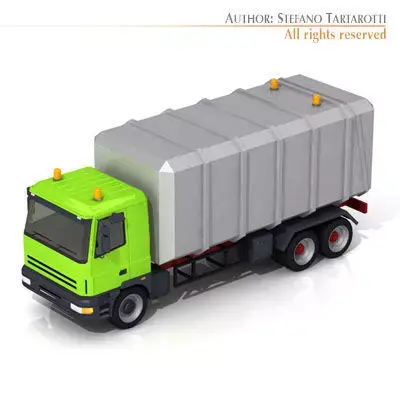 Garbage transport truck 3D model