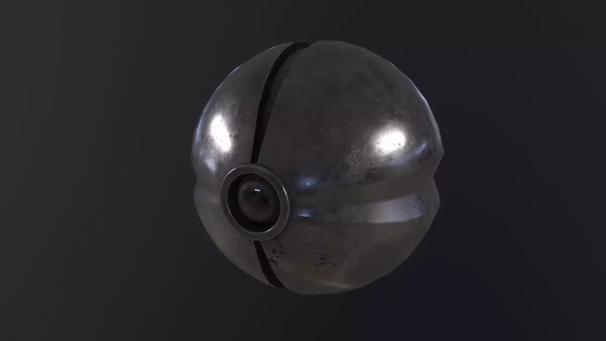 SciFi camera drone 3D Model Low-poly 3D model
