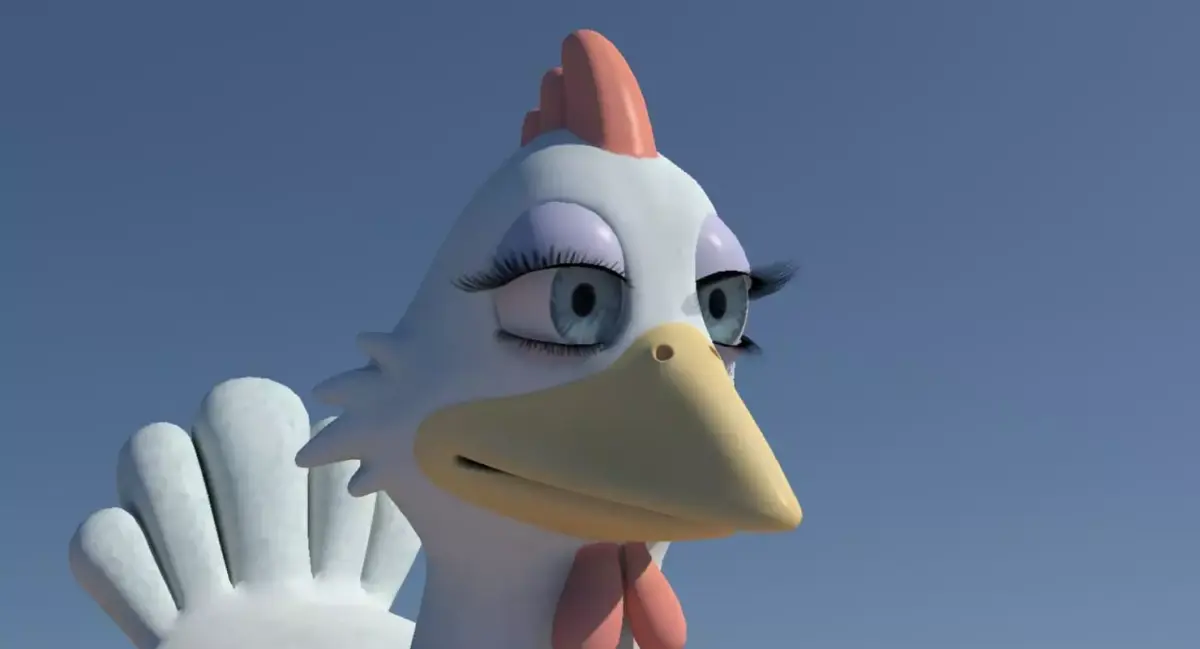 Chicken with Morphs and Rig 3D model